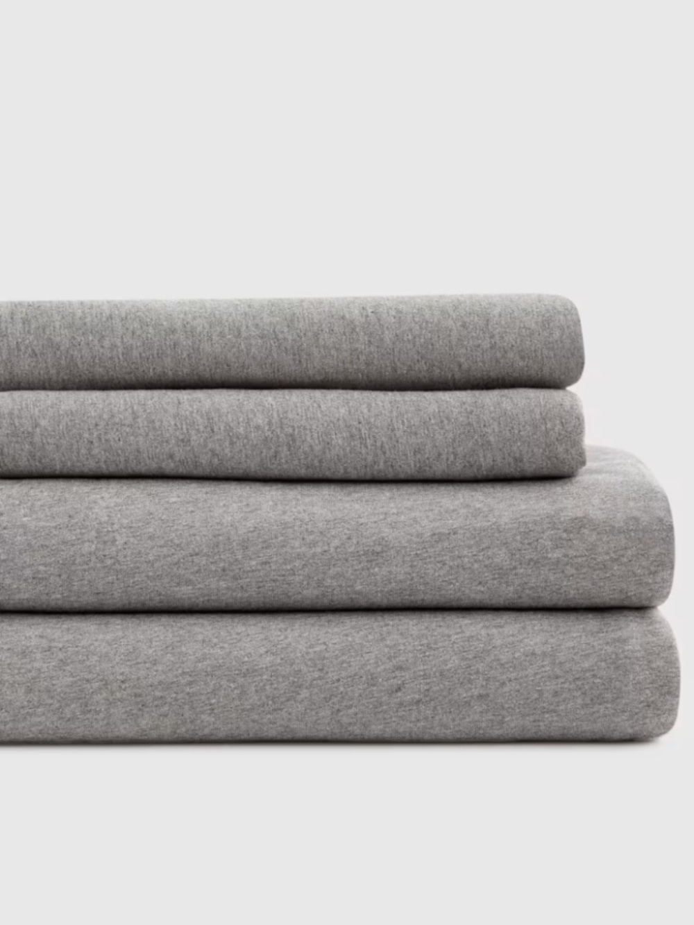 Organic Jersey Sheet Set King heather gray
